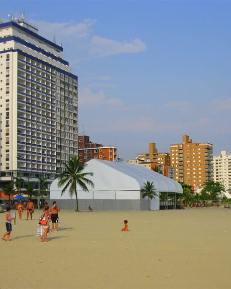 Orla do Boqueirão, em Praia Grande